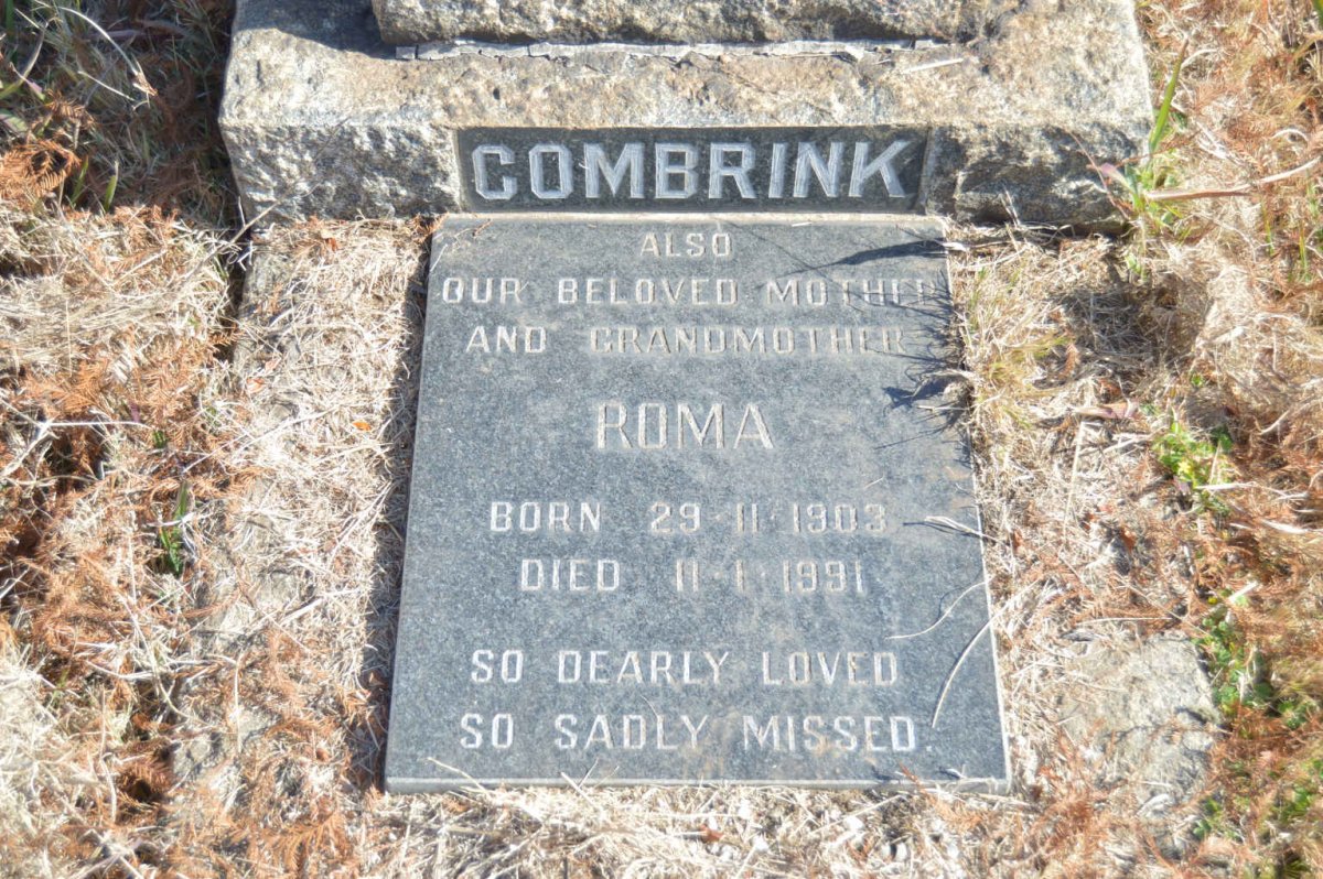 COMBRINK Michael Johannes 1893-1966 &amp; Roma 1903-1991 :: COMBRINK Lucille 1934-1935