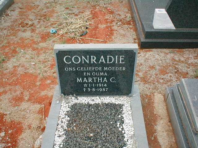 CONRADIE Martha C. 1914-1987