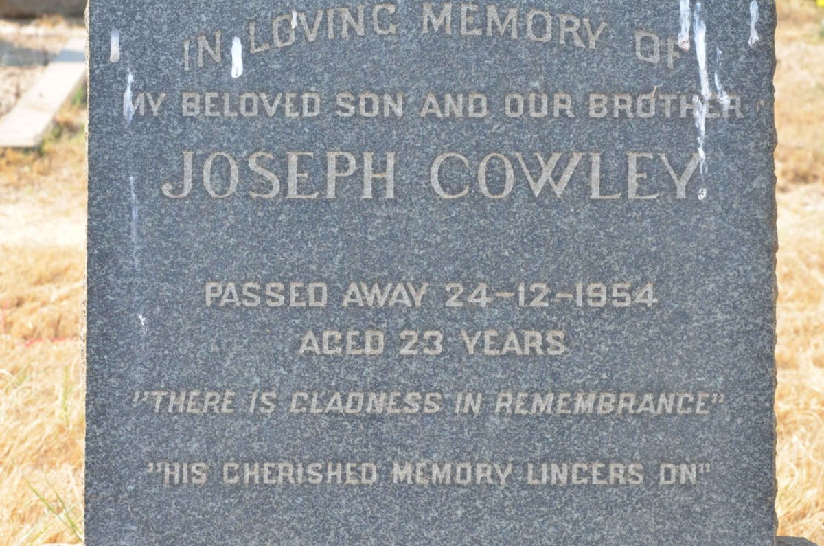 COWLEY Joseph -1954