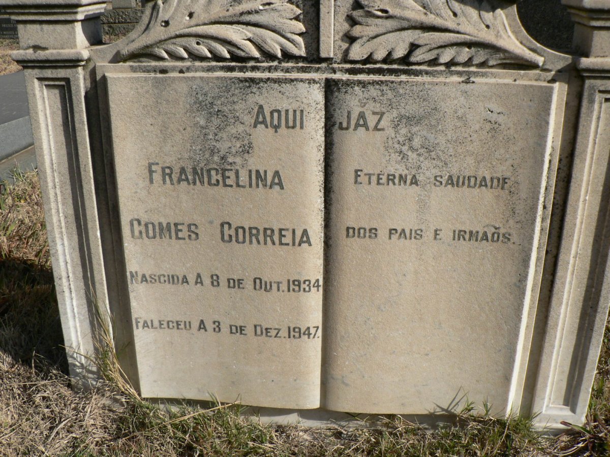 CORREIA Frangelina Gomes 1934-1947