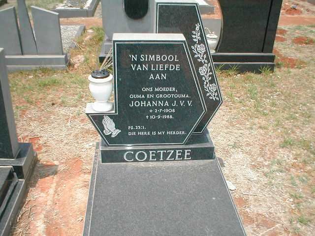 COETZEE Johanna J.V.V. 1908-1988