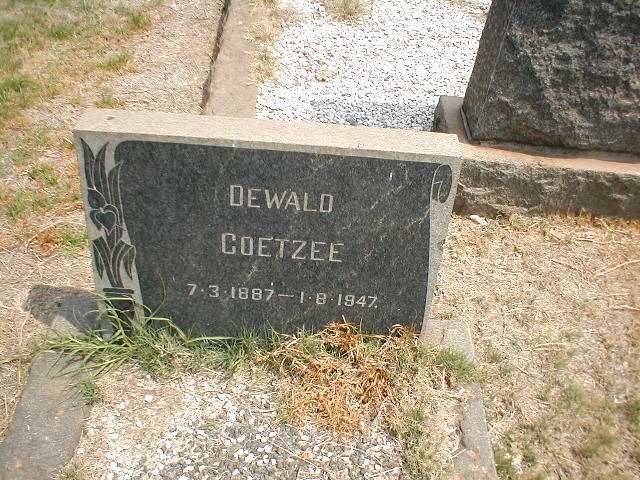 COETZEE Dewald 1887-1947