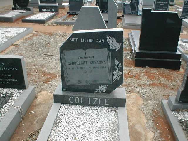 COETZEE Gerbrecht Susanna 19?6-1987