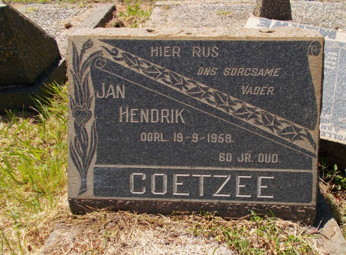 COETZEE Jan Hendrik -1958