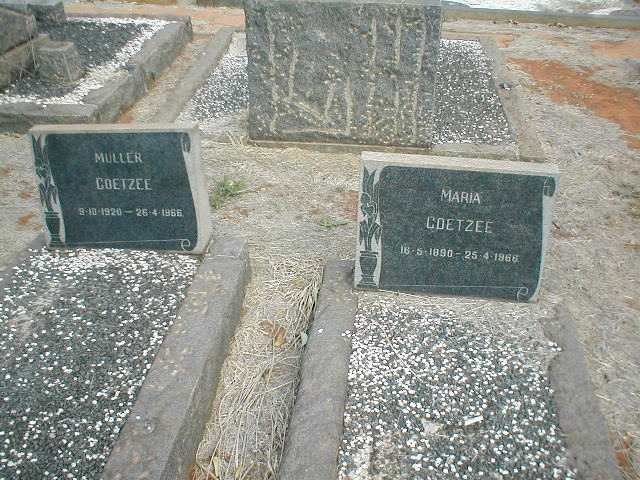 COETZEE Muller 1920-1966 :: COETZEE Maria 1890-1966
