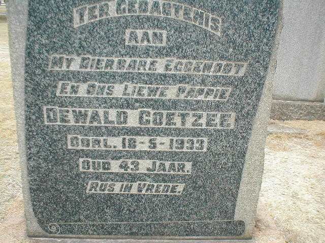 COETZEE Dewald -1933