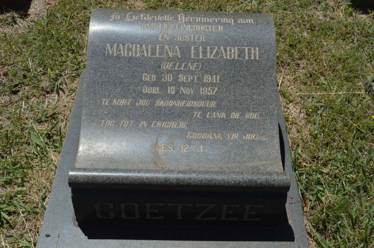COETZEE Magdalena Elizabeth 1941-1957
