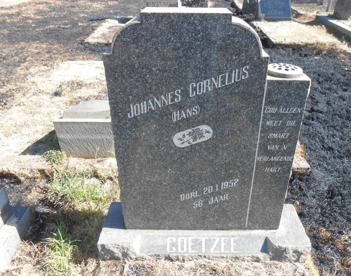 COETZEE Johannes Cornelius -1952
