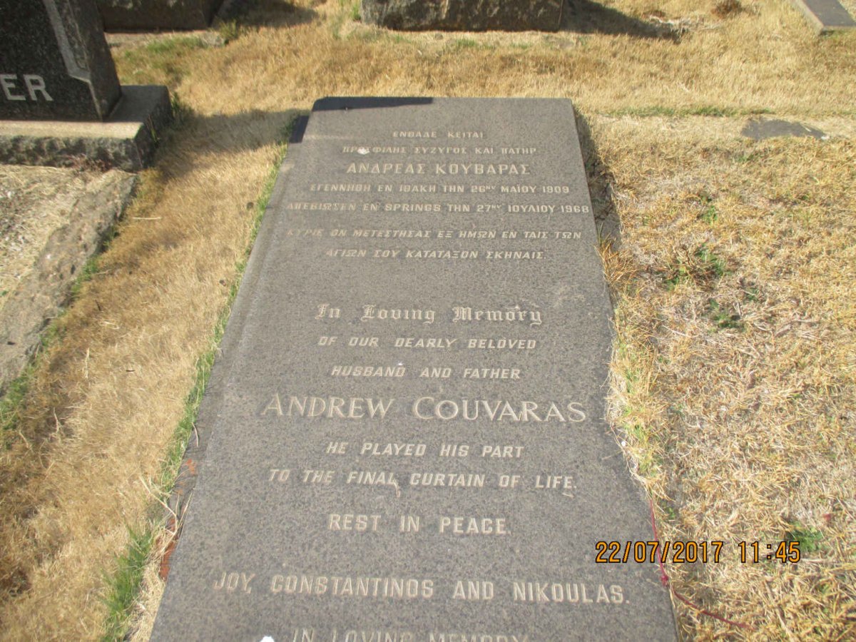 COUVARAS Andrew 1909-1968