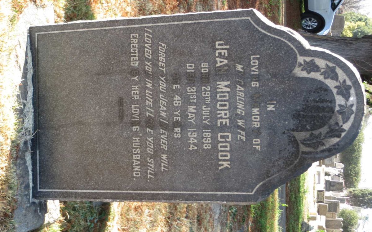 COOK Jean Moore 1898-1944