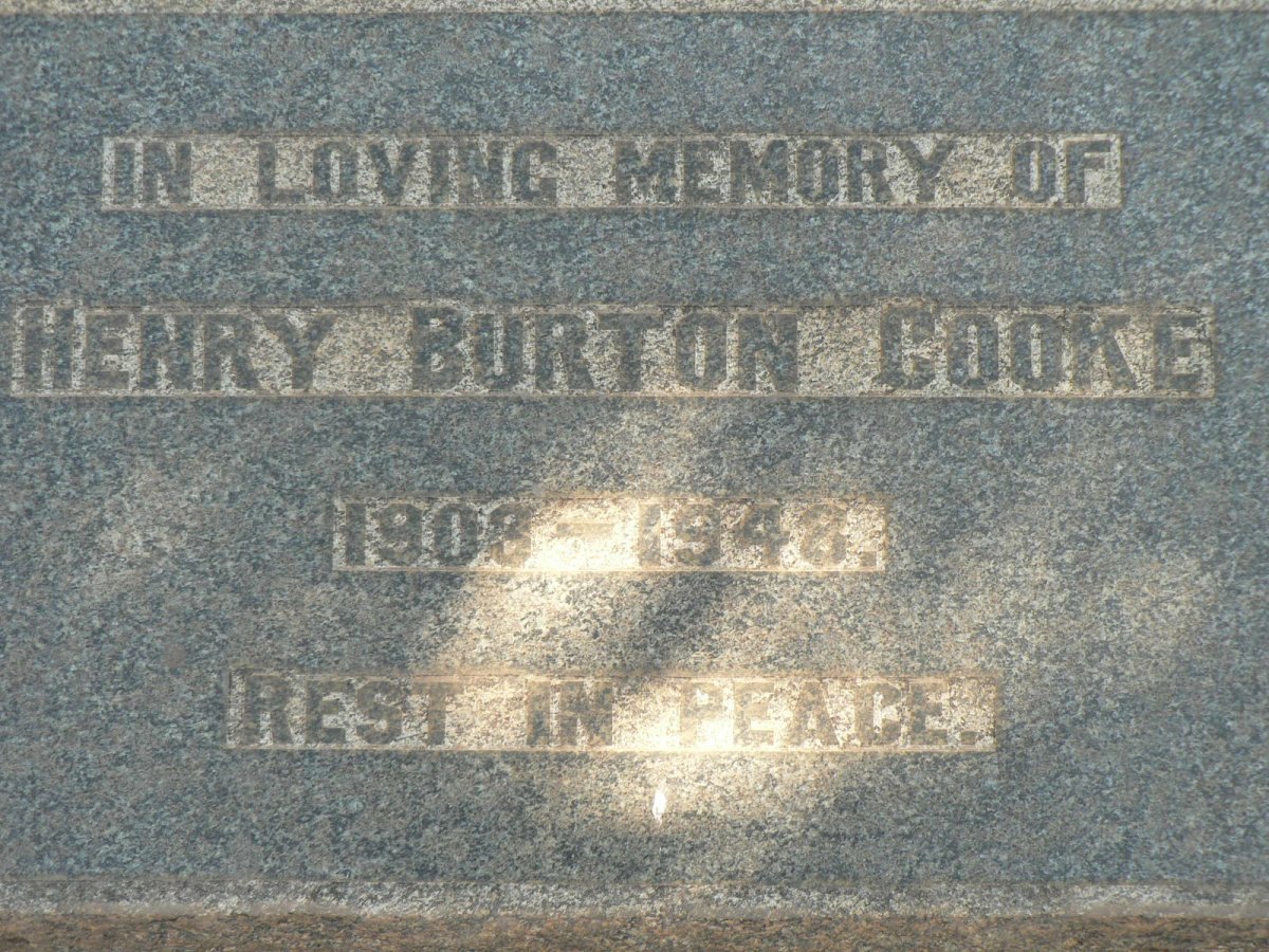 COOKE Henry Burton 1903-1948