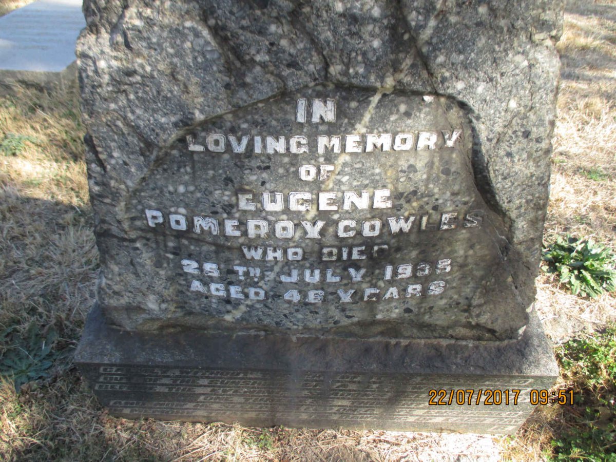 COWIES Eugene Pomeroy -1935