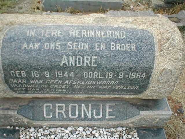 CRONJE Andre 1944-1964