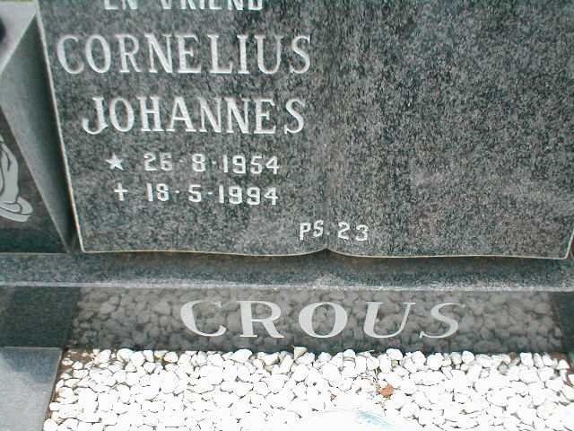 CROUS Cornelius Johannes 1954-1994
