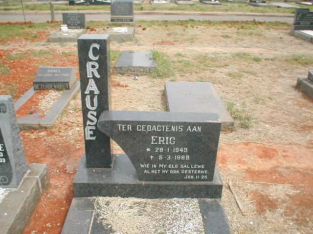 CRAUSE Eric 1949-1969