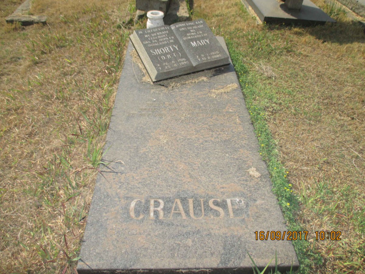 CRAUSE D.H.T 1916-1995 &amp; Mary 1920-2005