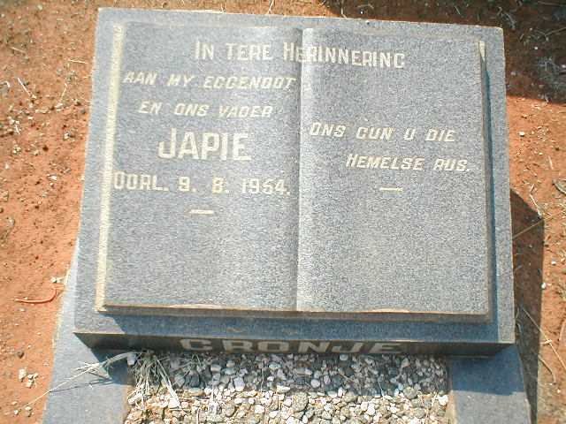 CRONJE Japie  -1954