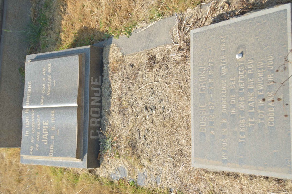 CRONJE Japie -1954 :: CRONJE Bossie 1937-1972