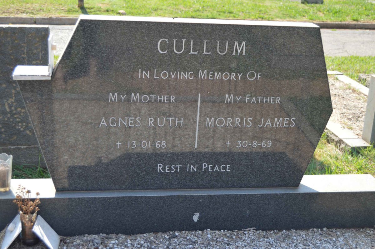 CULLUM Morris James -1969 &amp; Agnes Ruth -1968
