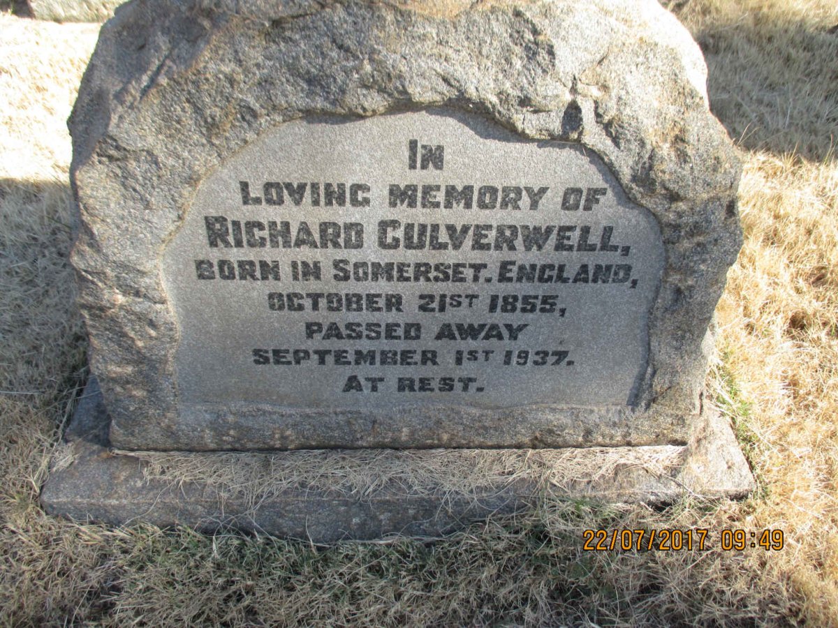 CULVERWELL Richard 1855-1937