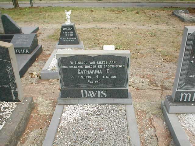 DAVIS Catharina E. 1879-1969