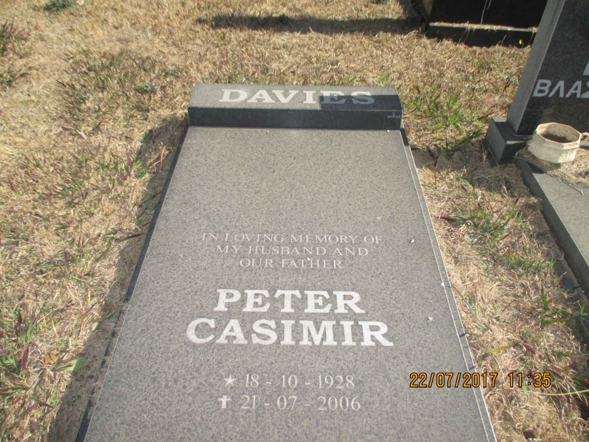 DAVIES Peter Casimir 1928-2006