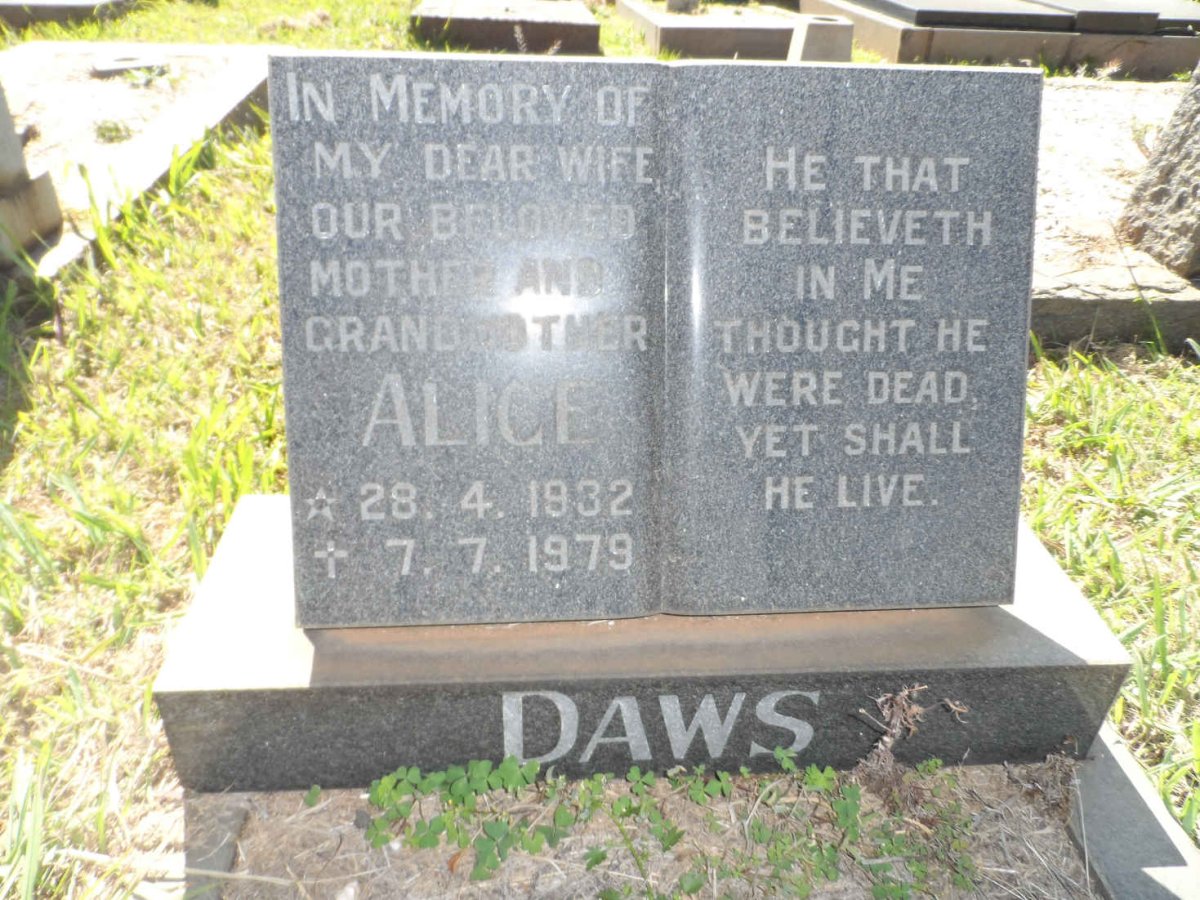 DAWS Alice 1932-1979