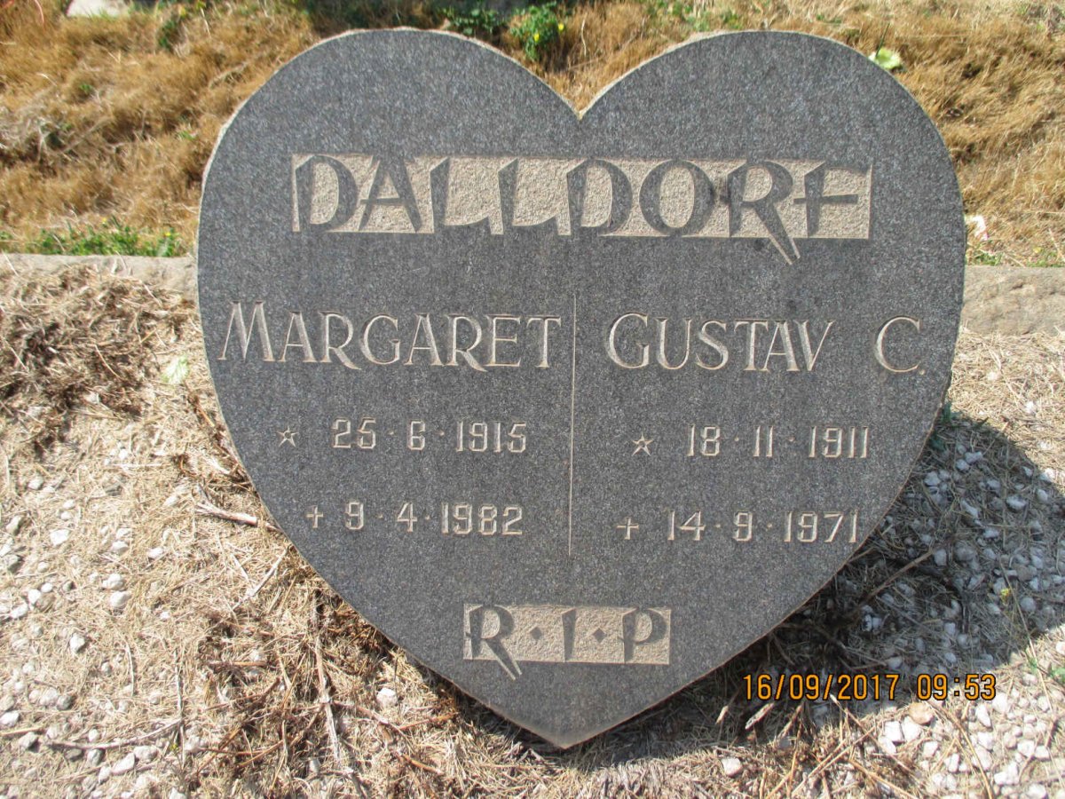 DALLDORF Gustav C. 1911-1971 &amp; Margaret 1915-1982