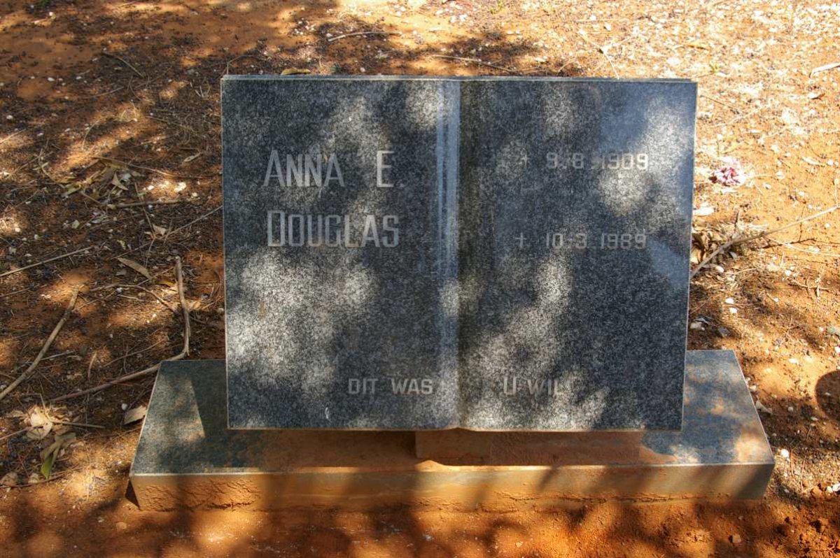 DOUGLAS Anna E. 1909-1989