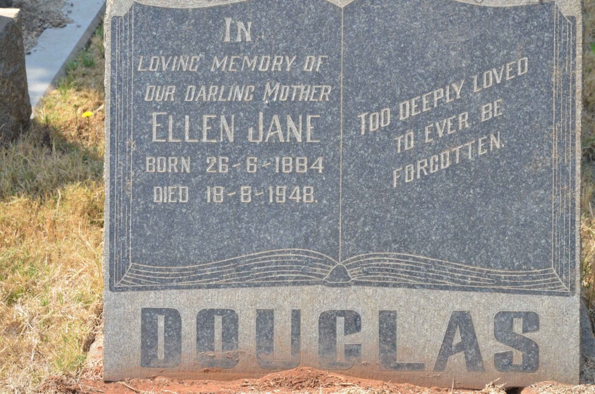 DOUGLAS Ellen Jane 1884-1948