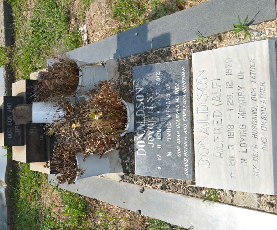 DONALDSON Alfred 1918-1979 &amp; J.S. 1917-2012