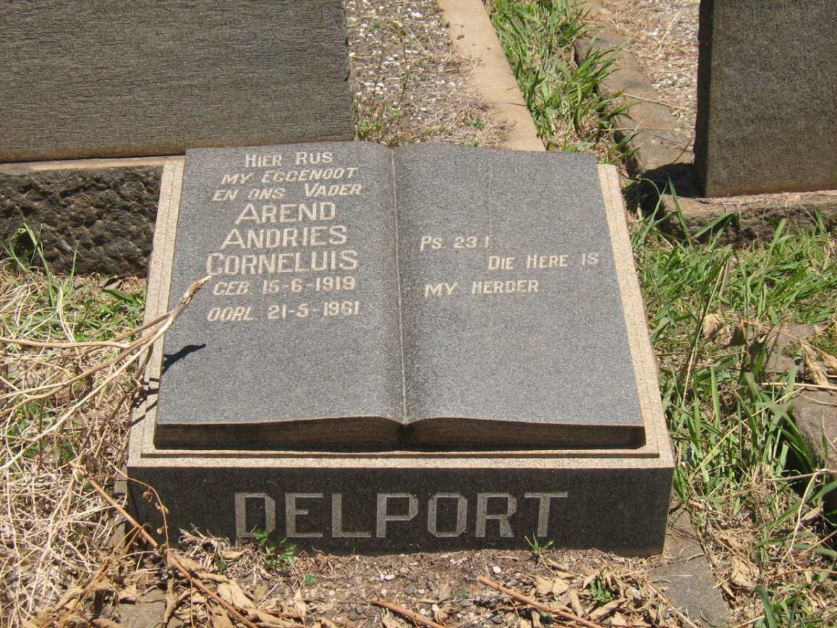 DELPORT Arend Andries Corneluis 1919-1961