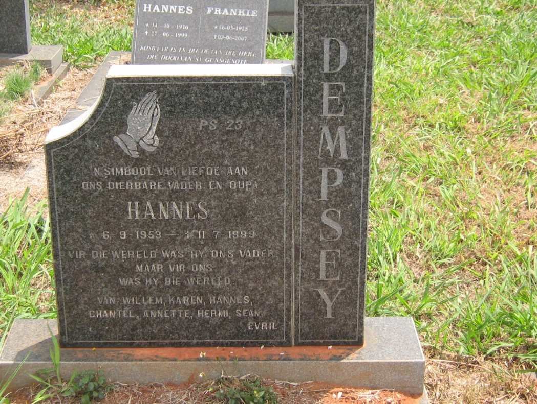 DEMPSEY Hannes 1953-1999