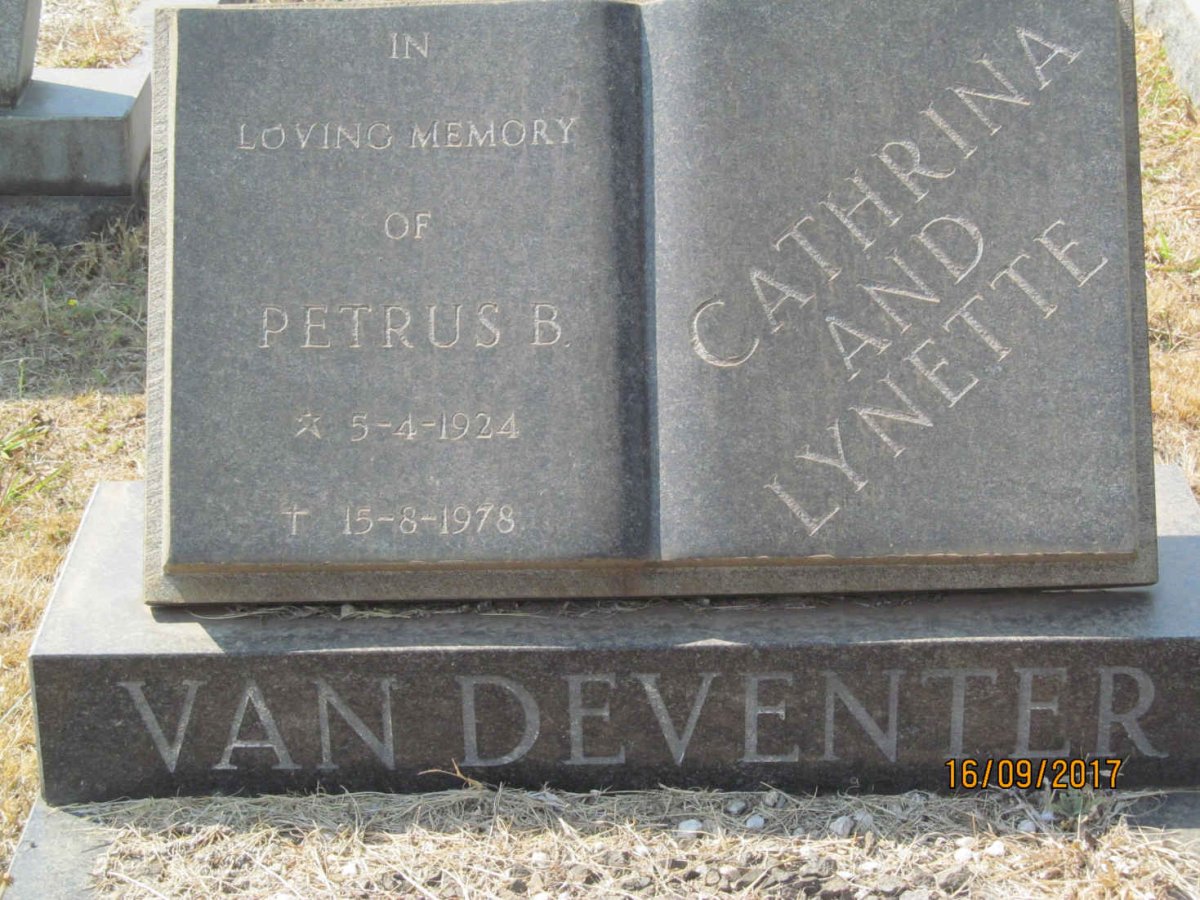 DEVENTER Petrus B., van 1924-1978