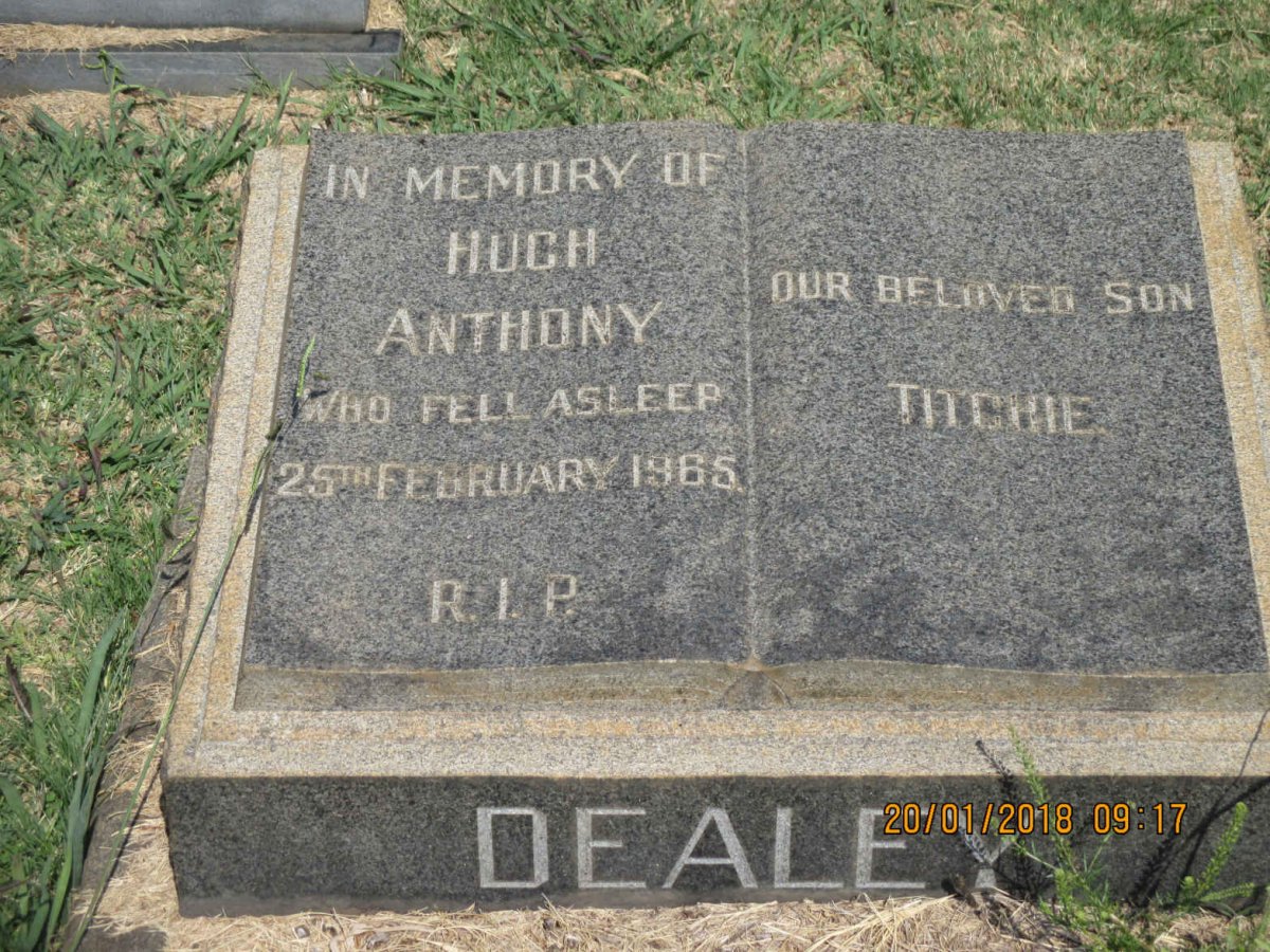 DEALEY Hugh Anthony -1965