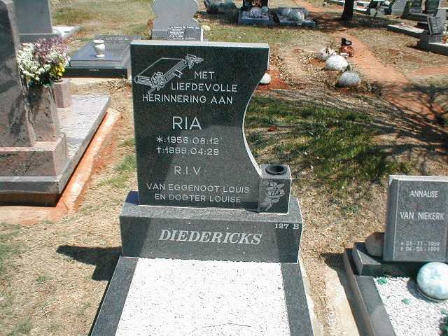 DIEDERICKS Ria 1956-1999