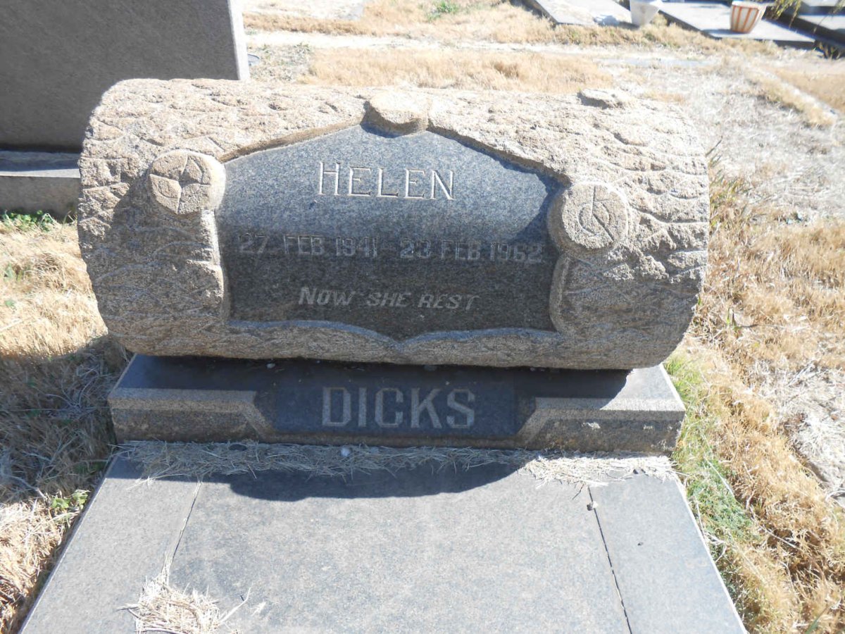 DICKS Helen 1941-1962