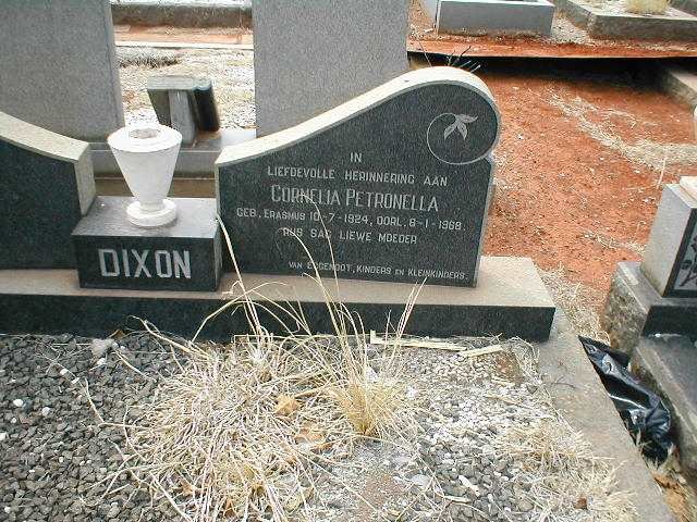 DIXON Cornelia Petronella  nee ERASMUS 1924-1968