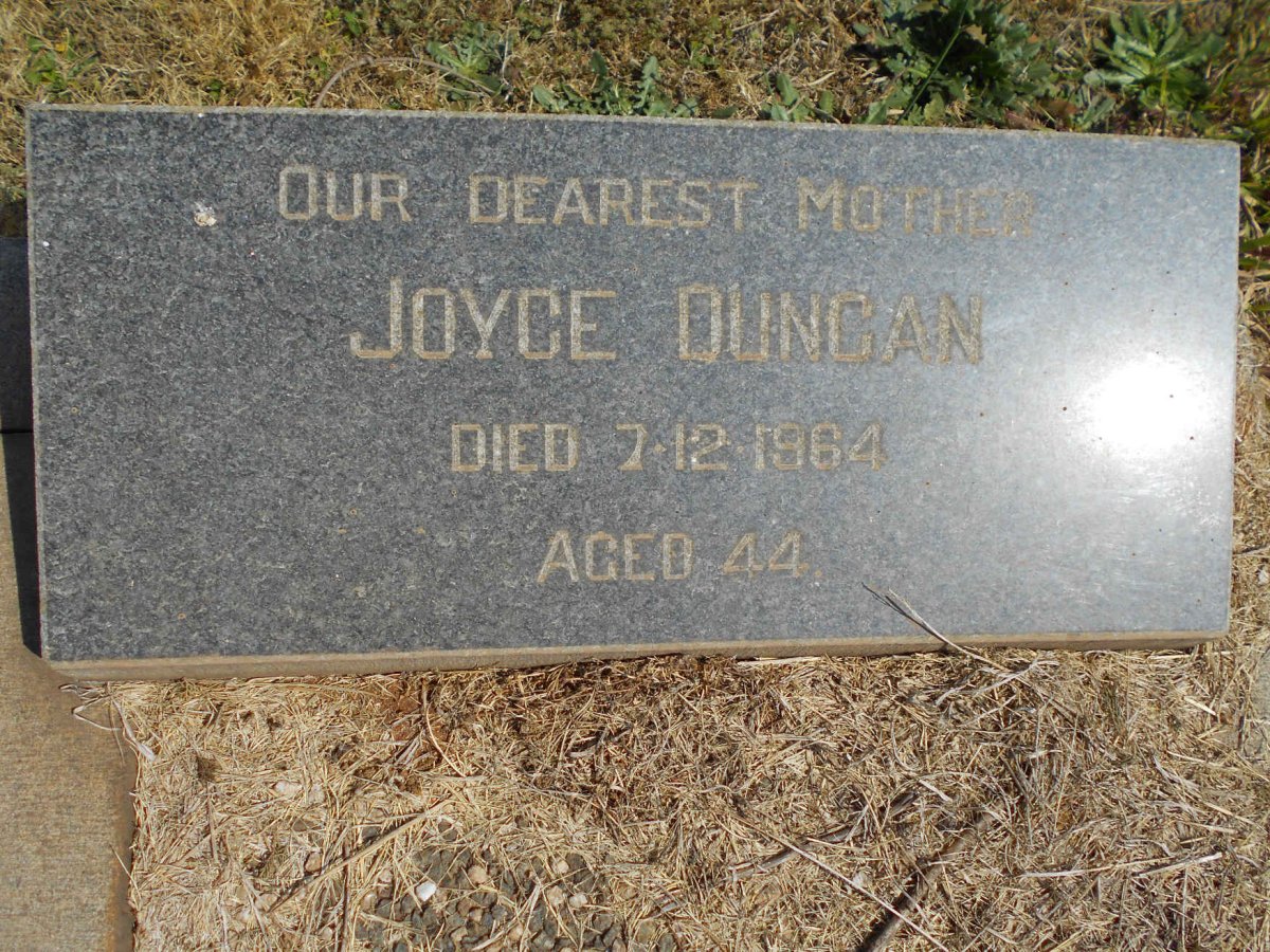 DUNCAN Joyce -1964