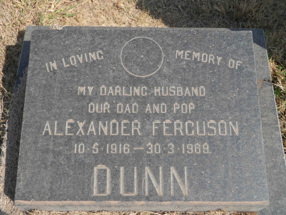 DUNN Alexander Ferguson 1916-1969