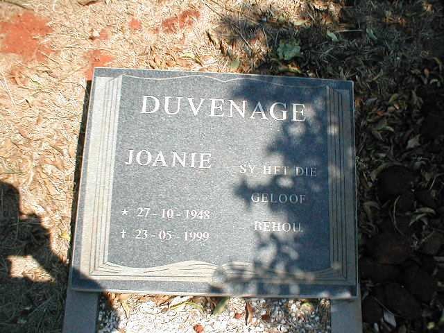 DUVENAGE Joanie 1948-1999