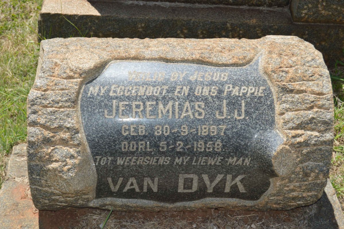 DYK Jeremias J.J., van 1897-1958