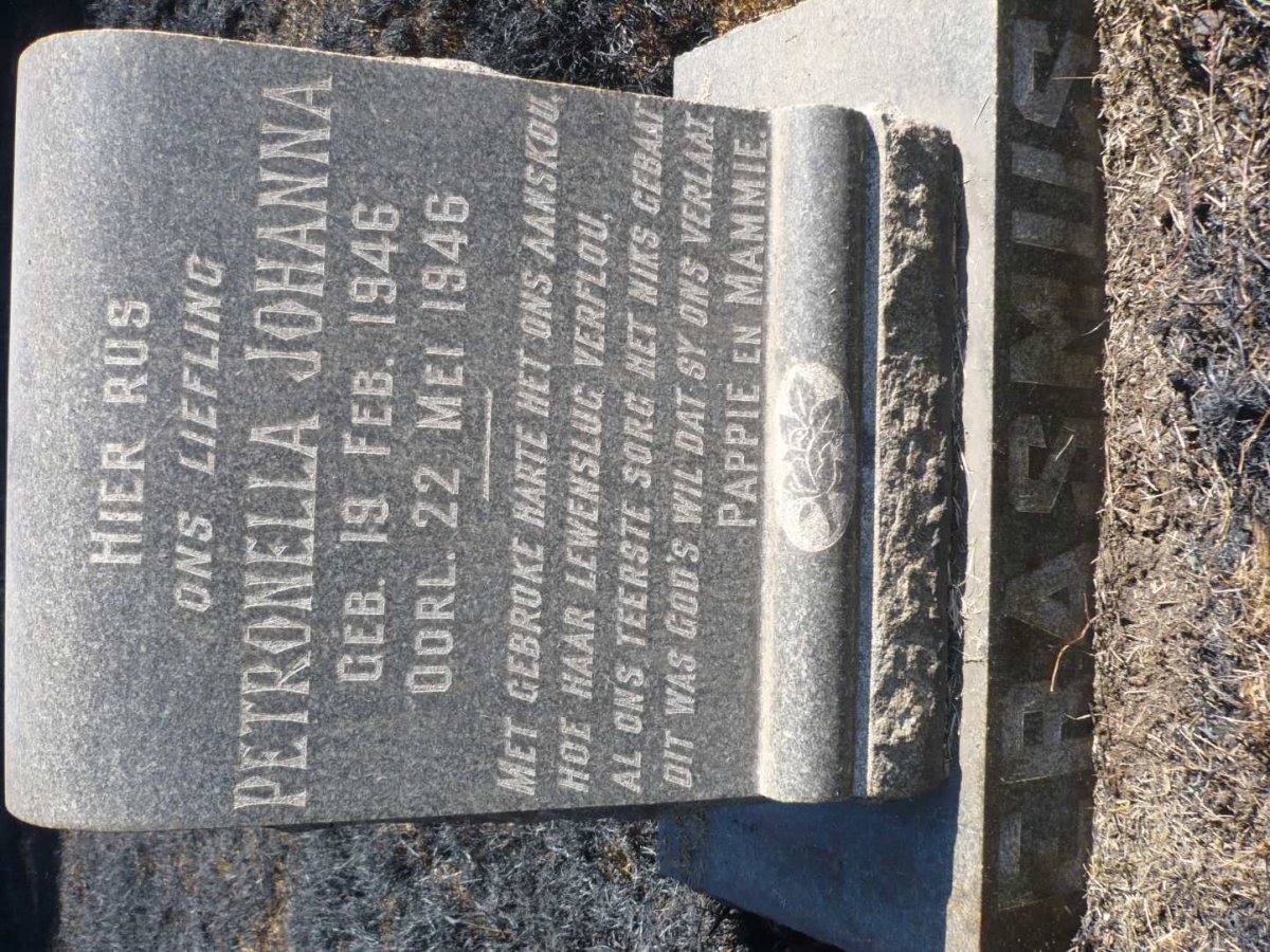 ERASMUS Petronella Johanna 1946-1946