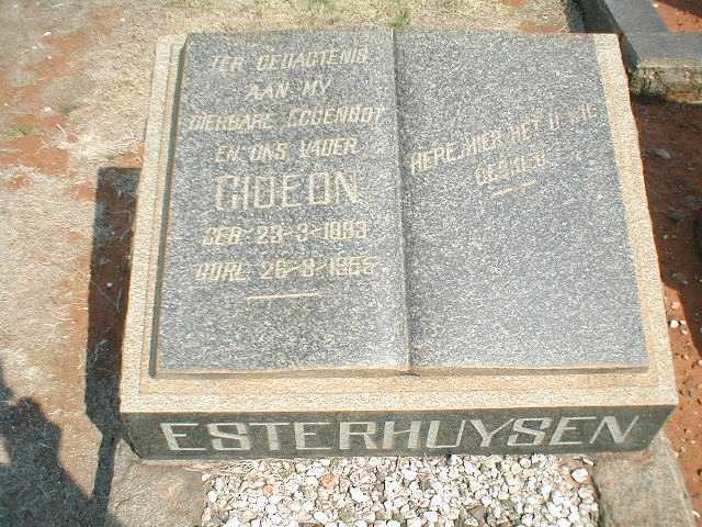 ESTERHUYSEN Gideon 1893-1955