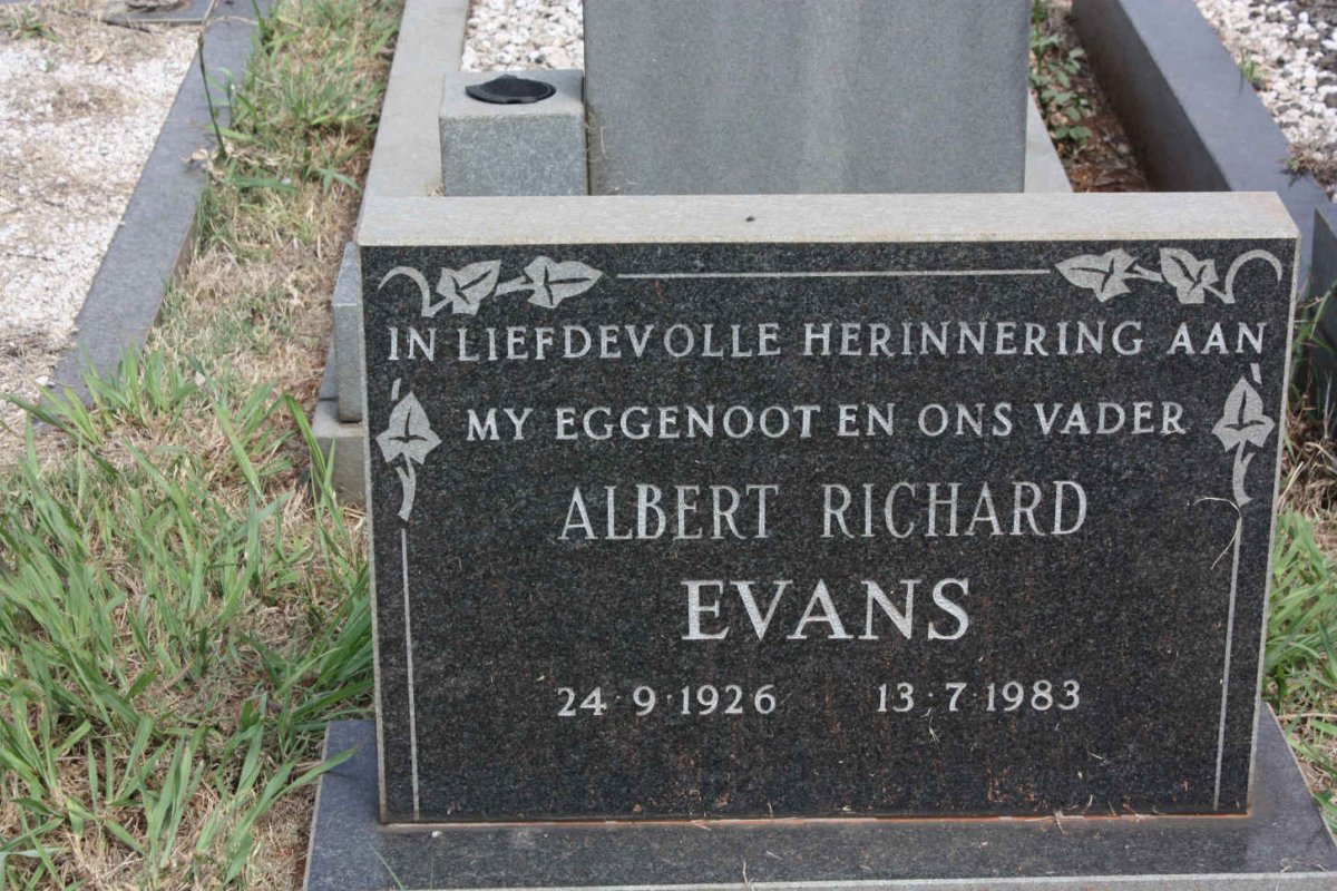 EVANS Albert Richard 1926-1983
