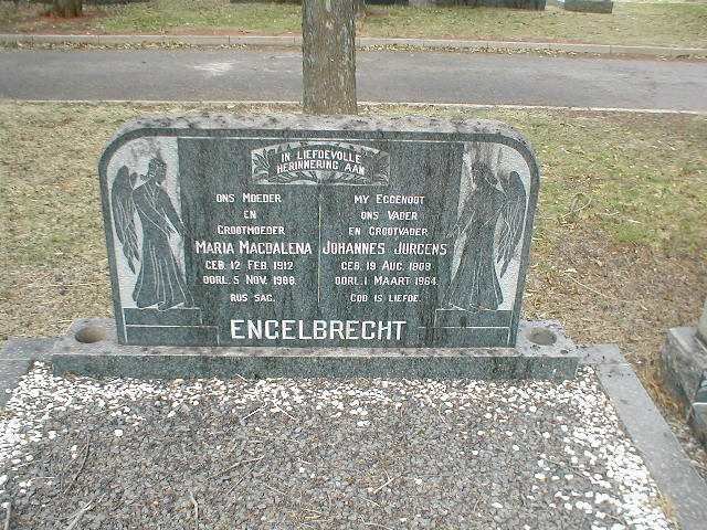 ENGELBRECHT Johannes Jurgens 1908-1964 &amp; Maria Magdalena 1912-1988