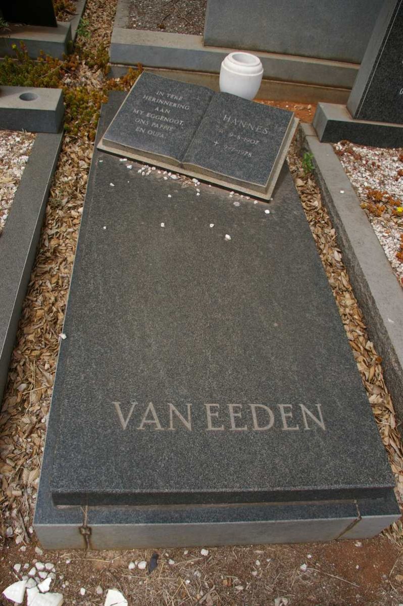 EEDEN Hannes, van 1907-1978