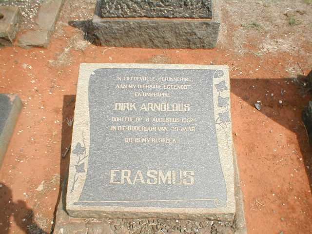 ERASMUS Dirk Arnoldus -1952