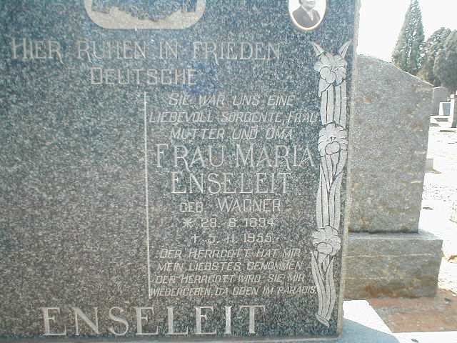 ENSELEIT Maria nee WAGNER 1894-1955