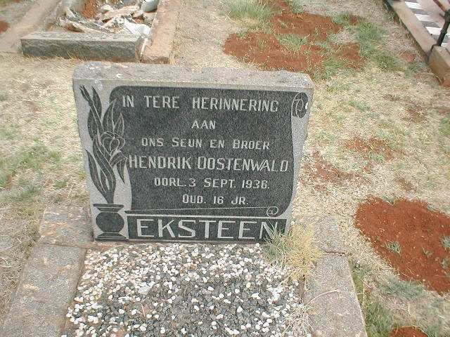EKSTEEN Hendrik Oostenwald -1936